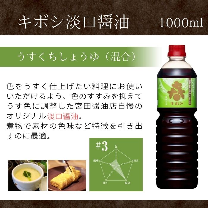 国内製造 キボシ醤油 3種類 味比べ 1リットル 各1本 【宮田醤油店】 本醸造 特級 上級 濃口 濃口醤油 薄口 淡口 淡口醤油 しょうゆ しょう油 1l 1ｌ 1000ml 調味料 農林水産大臣賞