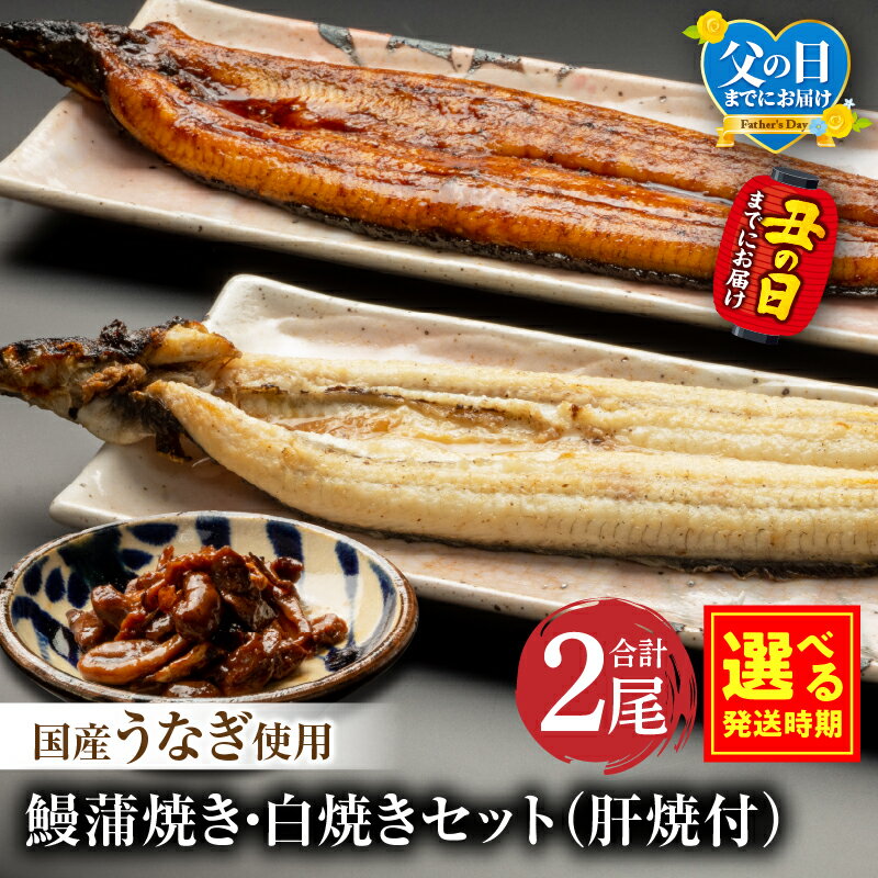 【ふるさと納税】【発送時期が選べる】国産うなぎ蒲焼・白焼セット 肝焼き付 蒲焼き 堪能 白焼き 長焼 贈り物 肝焼き たれ さんしょう お土産 冬うなぎ 惣菜 お惣菜 おかず 贈答 贈り物 ギフト 宮崎グルメ グルメ お取り寄せ 人気 選べる 宮崎市《レビューキャンペーン》