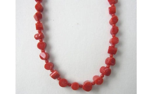 珊瑚職人館の珊瑚ネックレス80