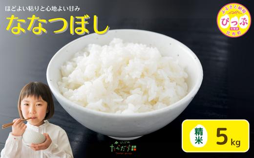 令和7年産 新米 ななつぼし 精米 5kg【たかだ畑】 米 お米 北海道米 特Aランク 国産 白米 コメ 2025年産 北海道 比布町 ぴっぷ 1018-008