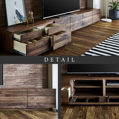 ふるさと納税 大川市 【大川家具】無垢材　テレビボード　ハイタイプ　風雅type2WN　ローボード　幅3000【設置付き】 |  | 02