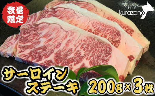 【食べログ百名店・倉薗牧場提供】黒毛和牛サーロインステーキ 600g （200g×3枚 牛肉 国産牛 黒毛和牛 宮崎和牛 サーロイン ステーキ 赤身 霜降り）