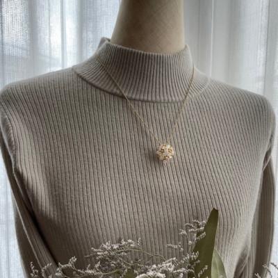 ふるさと納税 泉南市 ●アロマペンダント(ラウンド)ゴールド