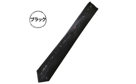 ネクタイ 万葉線 電車 シルエット メンズ ファッション シルク おしゃれ プレゼント ギフト 贈り物 贈答 富山県 富山 ブルー