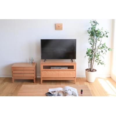 ふるさと納税 旭川市 旭川家具 MUKU工房オリジナル ムク TVボード 90 チェリー_03241