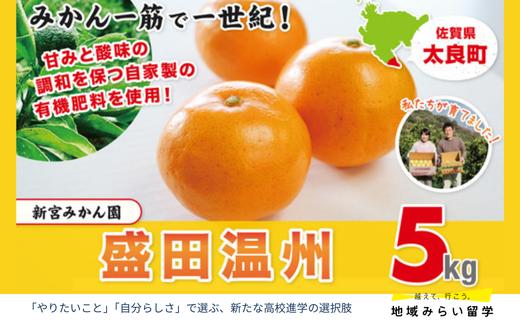 
【新宮みかん園】盛田温州 5kg
