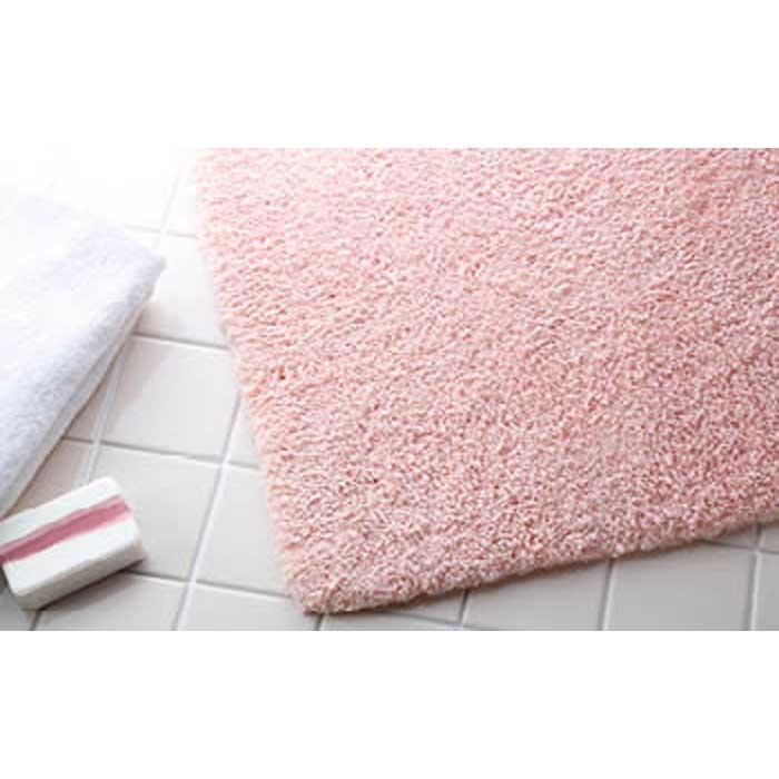 【ふるさと納税】エンジェルステップバスマット45×60cm サーモンピンク