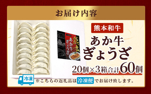 【餃子】 熊本和牛 あか牛 ぎょうざ セット