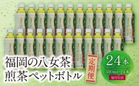Y26-82 八女茶 煎茶ペットボトル(24本)定期便(毎月×6回) 煎茶