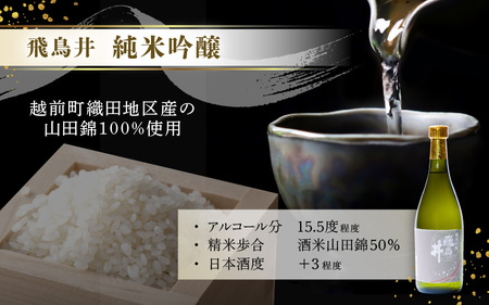 【先行予約】越前の地酒 夏 四季の日本酒飲み比べ 720ml × 2本 江戸時代より創業 飛鳥井（あすかい）のお酒【2024年6月より順次発送】 [e19-a018]