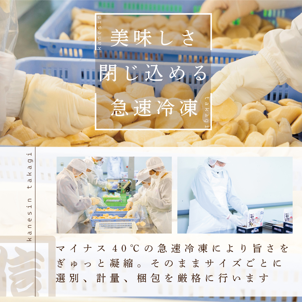 【訳あり】大人気 ！ホタテ 訳あり TVで話題 ほたて といえば 別海町 冷凍 帆立 500g 小粒  約25～40玉前後（有限会社カネシン高木商店）【KT0000025】_イメージ4