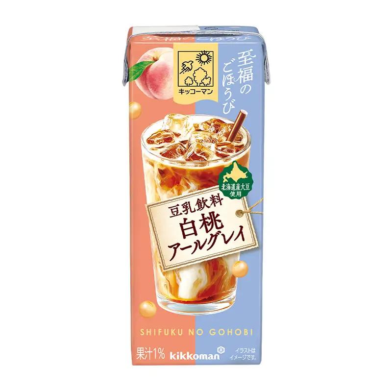 豆乳 至福のごほうび 豆乳飲料 白桃アールグレイ 200ml×54本 キッコーマン