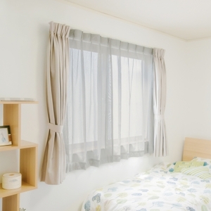 遮熱UVカットレースカーテン　SP3075　掃き出しワイド窓用Ｌ_【G0759】