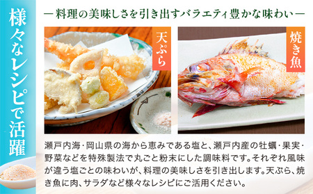 瀬戸の塩セット 計5種 計296g 瀬戸内庵 ケイコーポレーション《30日以内に出荷予定(土日祝除く)》｜調味料