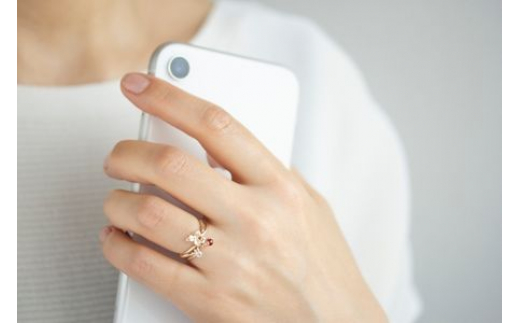 K10 Strawberry ガーネット トパーズ Ring レディース ジュエリー アクセサリー【4号～13号】指輪 ゆびわ リング りんぐ イエローゴールド がーねっと シンプル 一点もの おしゃ