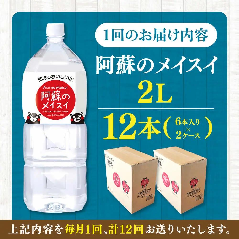 【全12回定期便】 阿蘇のメイスイ 2L 計12本(6本×2ケース) ドリンク BHDG030 ドリンク