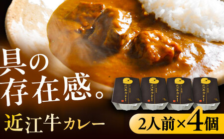 -あふひ 贅の極み- 近江牛カレー レトルト 2人前×4個セット ビーフカレー レトルトカレー 保存食 恵那市 / テンポイント [AUEU019]