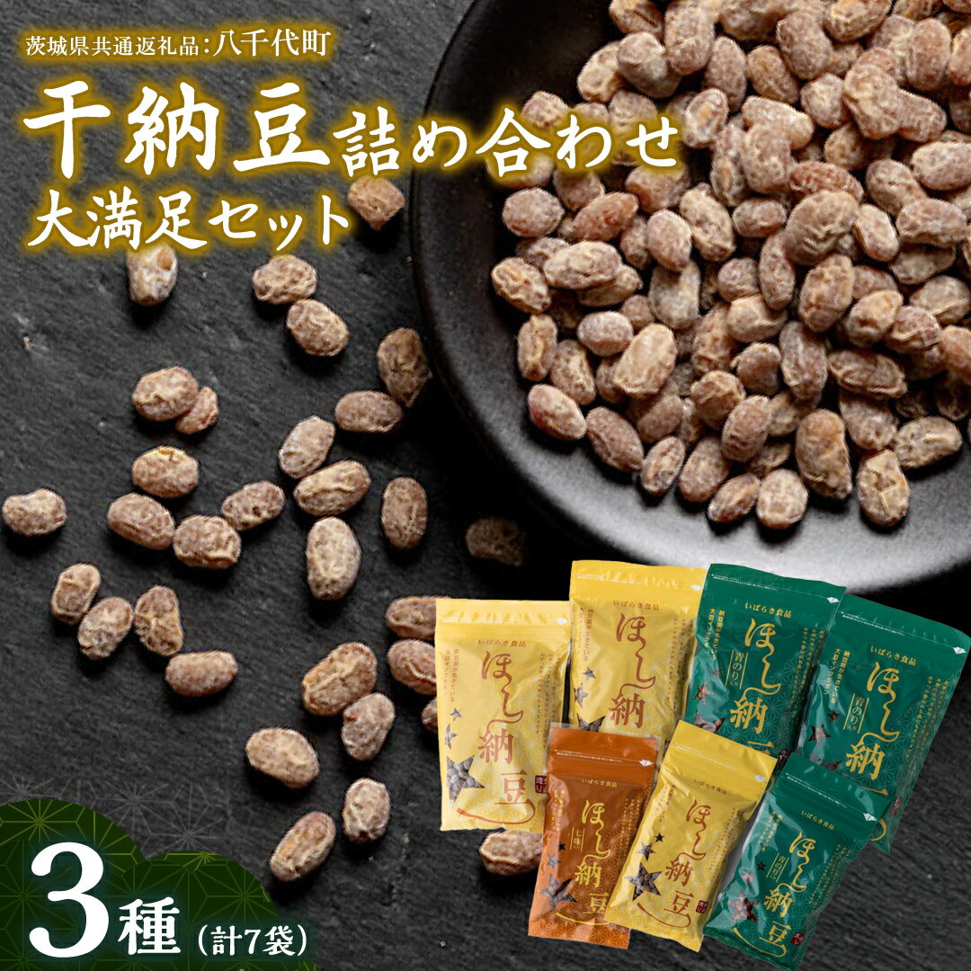 【ふるさと納税】干納豆 詰め合わせ 大満足 セット 【茨城県共通返礼品／八千代町】 3種 おやつ おつまみ ドライナットウ ドライ納豆 ほし納豆 ベジタリアン 手軽 栄養 健康食品