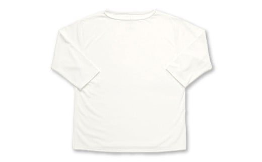 ドライボートネックカットソー七分袖 MADE IN IWAMI (WHITE)【速乾性の高い素材 速乾 速乾性 DRY-X ポリエステル100％ ボートネック 七分袖 カットソー トップス 服 洋服 衣類】