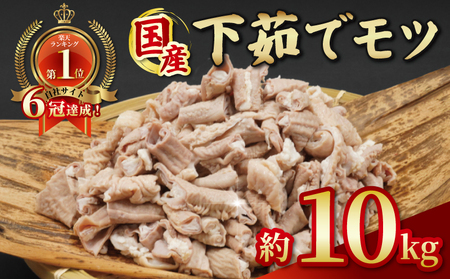 国産 下茹でモツ 約10kg 【 下茹でモツ 】