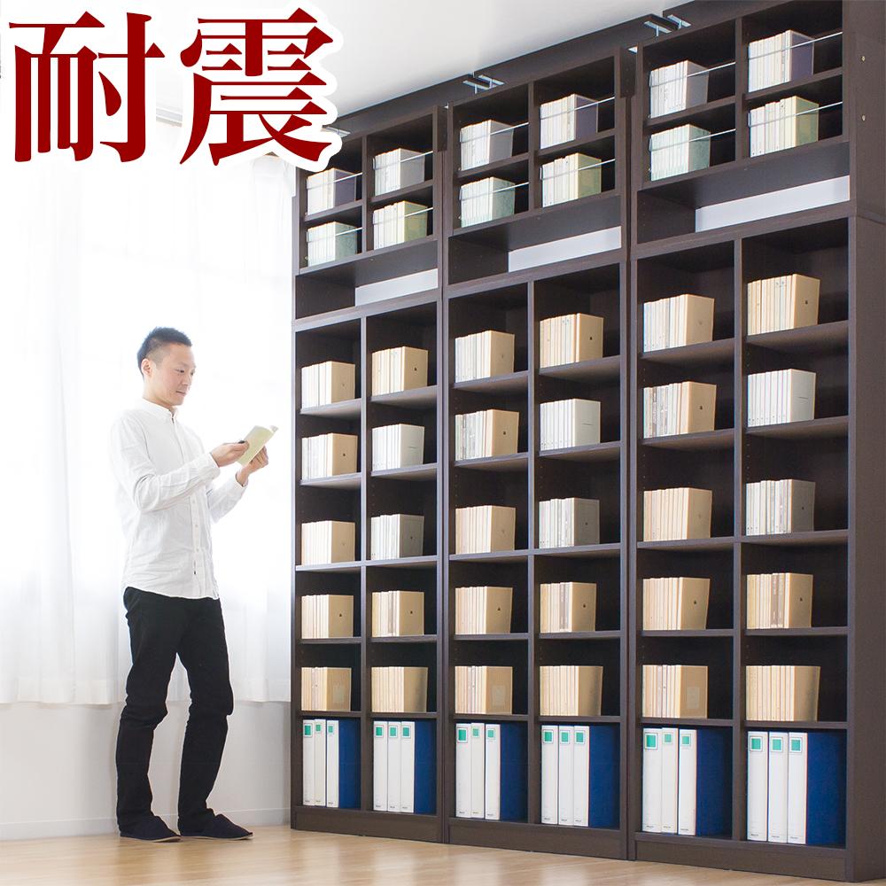 【ふるさと納税】シェルフ9018 ＋ 突っ張り耐震 上置き セット ブラウン aku100446991