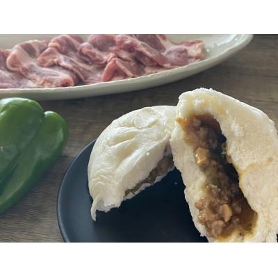 ふるさと納税 行方市 【茨城県産銘柄豚ローズポーク使用】「チンジャオロースまん」&amp;「しそ餃子」セット