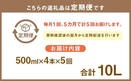 【5回定期便】小樽の造り酒屋 本みりん(500ml×4本)