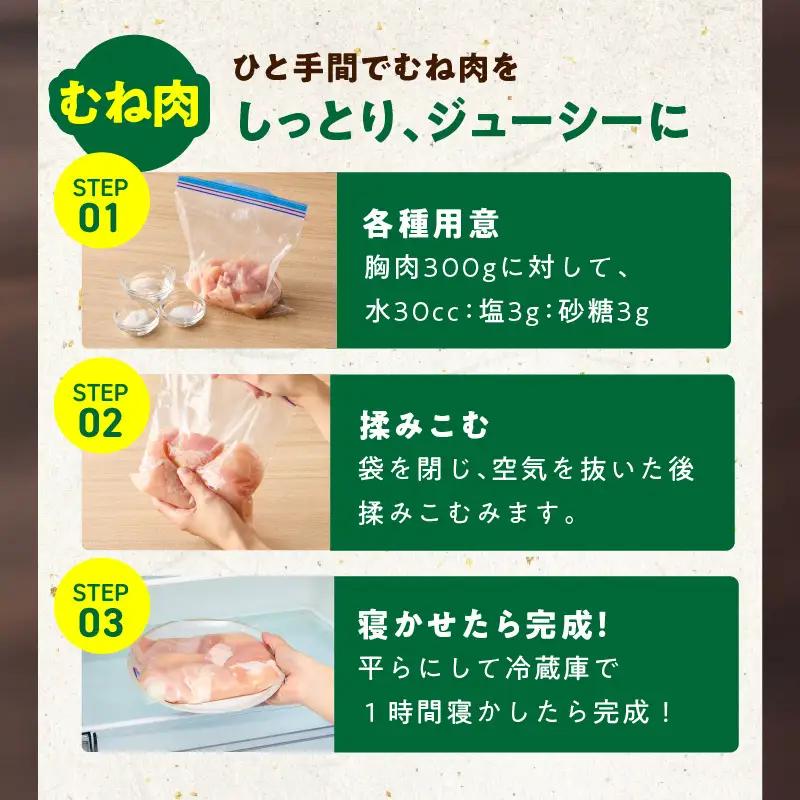 【カット済み】国産 鶏むね肉 定期便 4kg  全6回 氷温熟成×極味付け