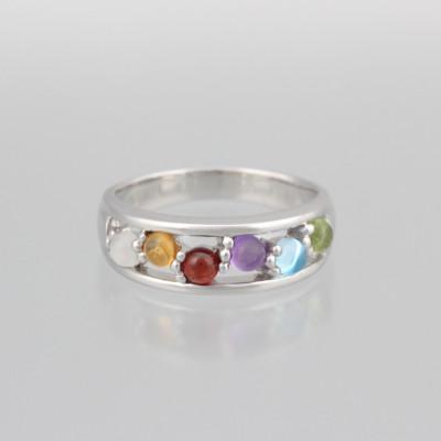 ふるさと納税 山梨県 K10WG　六猫足彩(無病息災)　シースルーリング　11号(1点) |  | 01