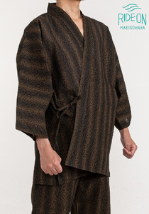 作務衣　織り・縫製　地元遠州製　総絣 作務衣　榛地織物