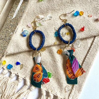 ふるさと納税 うるま市 【ピアス】うるまの花ポリマークレイピアス |  | 03
