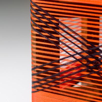 ふるさと納税 与謝野町 癒やしの灯りのアート シルクの灯火キャンドルライト(朱色・黒ライン)　和風インテリアにおすすめの照明 |  | 01