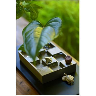 ふるさと納税 高岡市 【高岡銅器】市松庭園　銀鼠 |  | 02