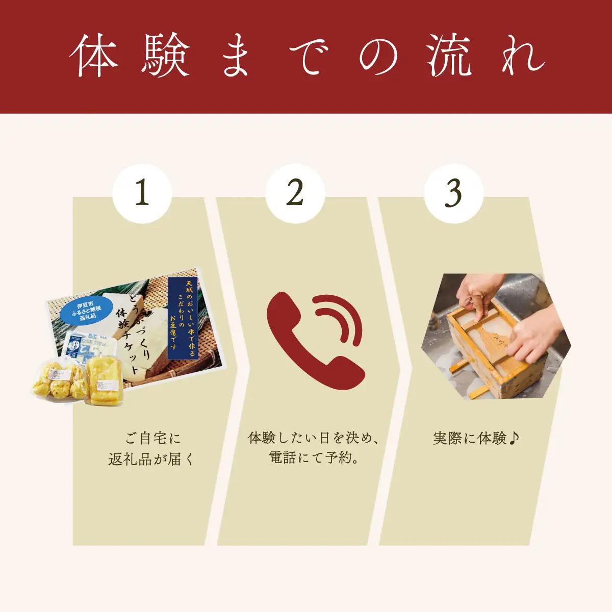 【季多楽】豆腐と揚げ物付き！！伊豆市産大豆で美味しい豆腐作り体験チケット