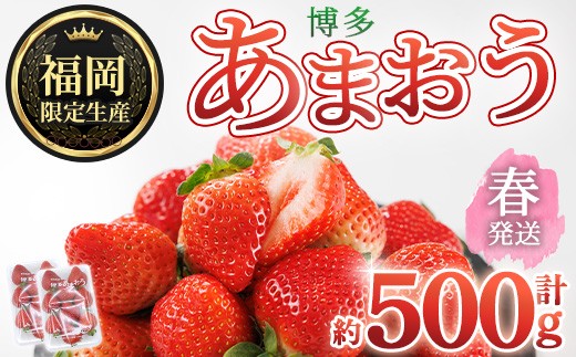 
                  ＜先行予約受付中！2027年2月上旬以降に順次発送予定＞ 博多あまおう・春 (計約500g) いちご 苺 フルーツ 果物 くだもの 福岡限定 家庭用 冷蔵＜離島配送不可＞【ksg1739】【農産物直売所ほたるの里】
                