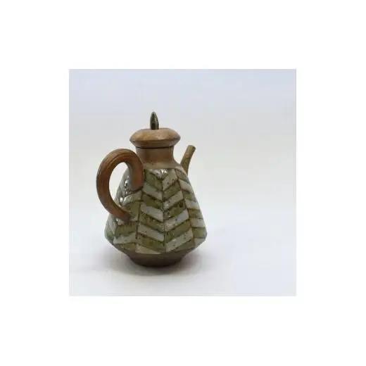 釉彩注器（酒器）和食器 醤油さし ソースポット 陶芸品《受注制作》蓋付き注器 調味料入れ 酒器 お銚子 徳利 和食器 おすすめ おしゃれ モダン 陶芸 手作り 食器 陶器 陶芸作家 インテリア オブジ