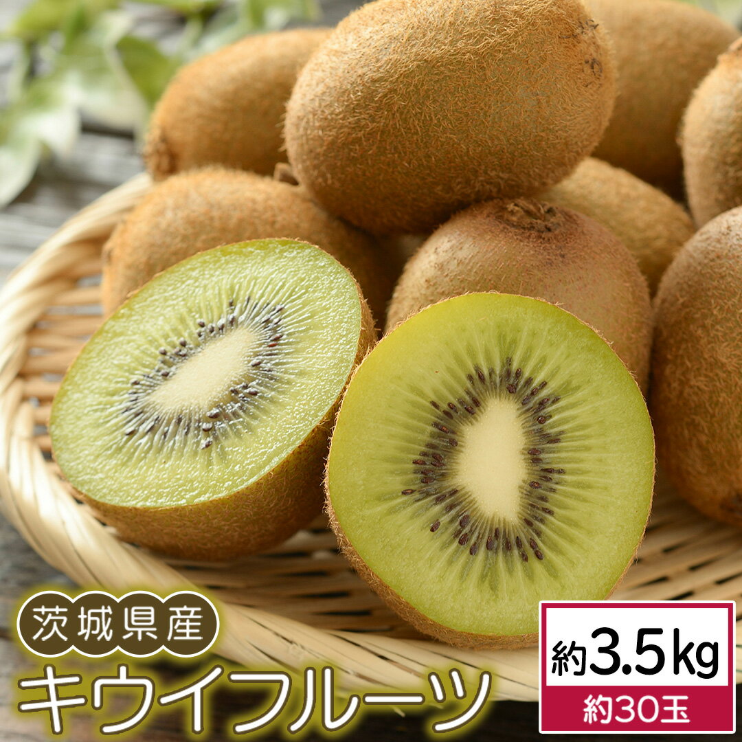 【ふるさと納税】 茨城県産 キウイ フルーツ 3.5kg (約 30玉 ) 果物 キウイフルーツ 先行予約 数量限定 甘い 旬 国産