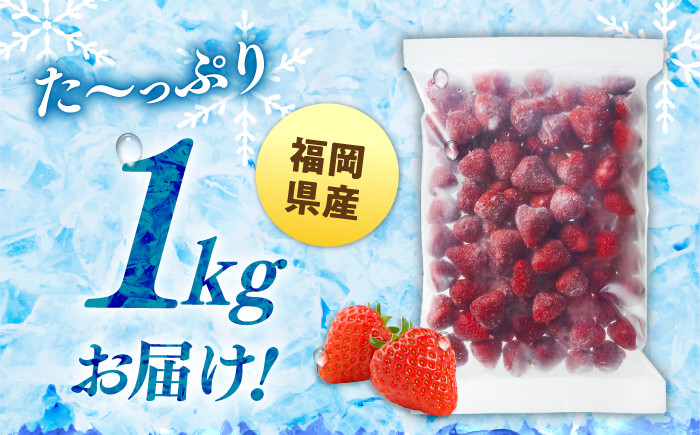 訳あり品 冷凍いちご「博多あまおう」1kg（加工用）  