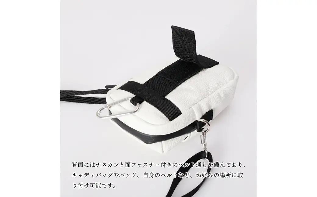 CREEZAN GOLF クリーザンゴルフ マルチケース ホワイト CCGI-017-01 / ゴルフ ミニショルダーバッグ ゴルフバッグ 軽量 収納力 水濡れに強い 高機能合成皮革 ショルダーストラ