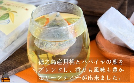 徳之島の癒しのリーフティー♪月桃パパイヤ茶（2g×20包） ( リーフティー 月桃 パパイヤ 癒し お茶 飲み物 香り 徳之島 奄美 鹿児島 美味しい スイーツ お料理 岡山食品 )