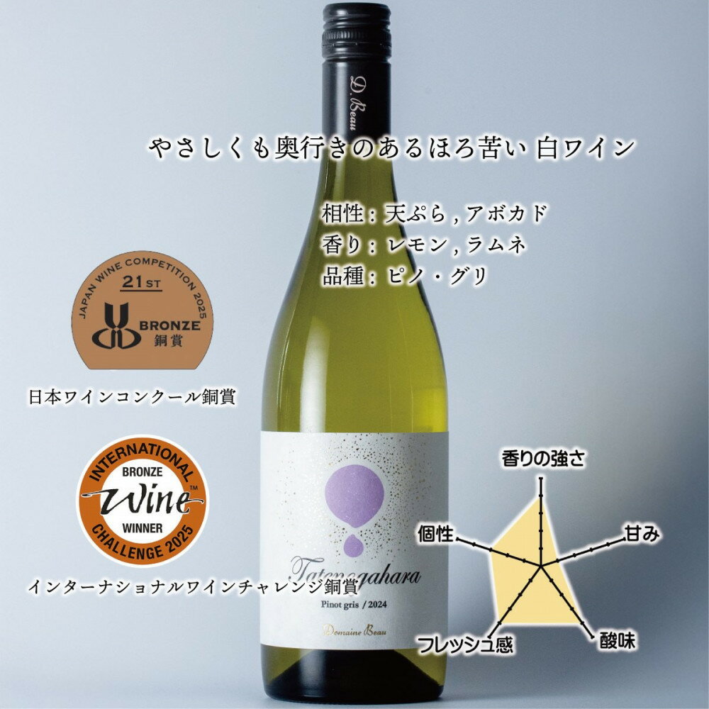 【ふるさと納税】立野原ピノグリ 2024 ワイナリー風景ポチ袋5枚セット付き | お酒 ワイン 白ワイン ピノ・グリ 南砺市 トレボー株式会社 ドメーヌ・ボー ふるさと納税 返礼品 人気 おすすめ 送料無料