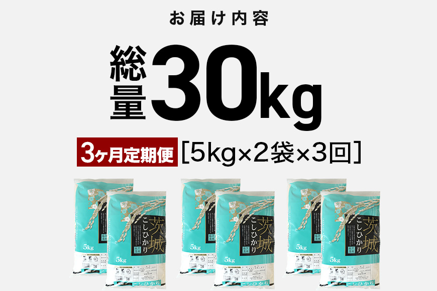【3ヶ月定期便】令和7年産 新米 コシヒカリ 米 10kg (5kg×2袋) 計30kg 白米 こめ こしひかり 国産 国産米 取り寄せ ごはん ご飯 コメ お取り寄せ お弁当 弁当 おにぎり 産地直