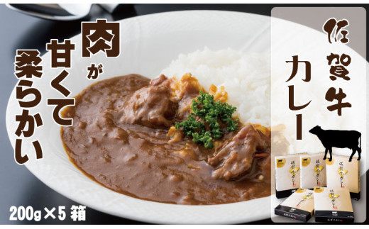 
佐賀牛カレー（５箱セット）煮込みスジ肉入り
