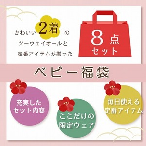 2025年 赤ちゃんの城の冬の福袋(レッド)_限定デザイン 2025年 福袋 赤ちゃんの城 冬の福袋 レッド 8点 レッド系 セット 冬 ベビー キッズ 赤ちゃん 子供 出産準備 ツーウェイオール ス