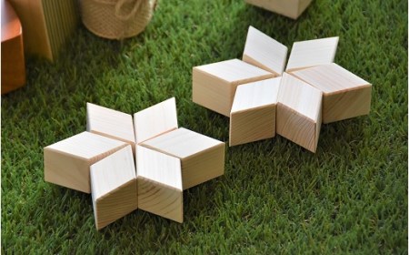 M19S06 木のおもちゃ 東濃ひのきの無塗装ブロック 「ジオブロック」 