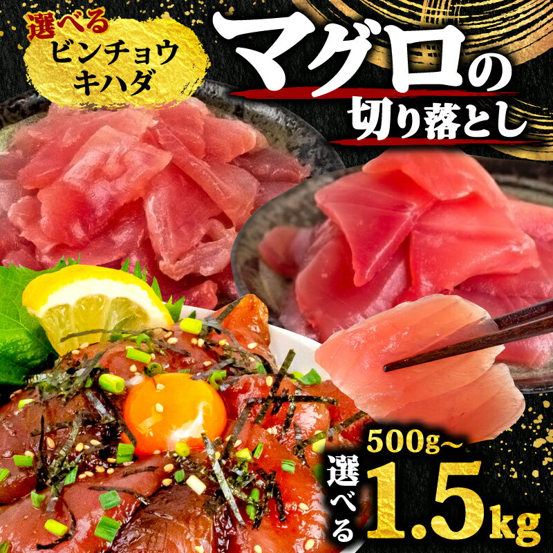 【ふるさと納税】 訳あり マグロ 切り落とし 500g～1.5kg キハダマグロ ビンチョウマグロ 選べる 種類 容量 食べ比べ 不揃い パック 小分け 鮪 アレンジ 豊富 海鮮 丼 海鮮丼 サラダ 刺身 漬け丼 お茶漬け 新鮮 鮮魚 本場 高知県 須崎市 TY062