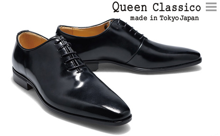 クインクラシコ 革靴 62003 (カラー：ブラック、サイズ：26.0cm) ビジネスシューズ 本革 ホールカット プレーントゥ 牛革 フォーマル