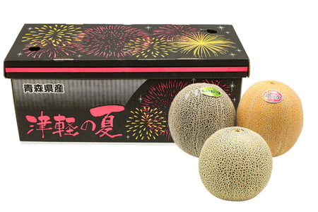 満喫！ つがるメロン 食べ比べセット (タカミ・ユウカ・レノン) 各1.6kg 3玉セット｜つがる市産 2026年産 令和8年 青森産 津軽 めろん 特産 果物 フルーツ 農福連携 [0669]