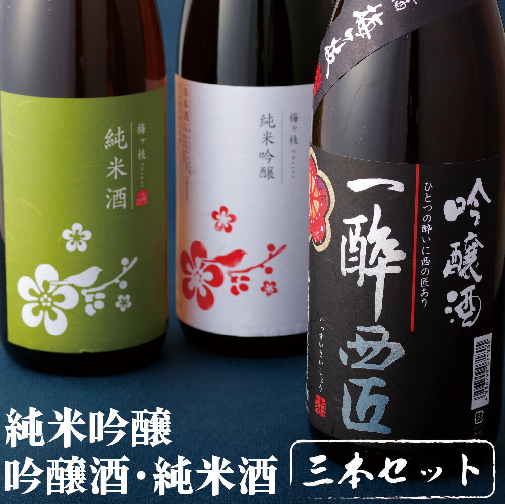 【ふるさと納税】【創業230年 辛口&中口 1800ml 3本】 純米吟醸 吟醸 純米酒 華やか&やや辛口 日本酒 3本 (各1800ml) セット 一升瓶 酒袋を使って丁寧に作られた酒 女性にも人気 日本酒 宅飲み 中口 辛口 酒 地酒 清酒 長崎 九州 のし お中元 御中元 お歳暮 御