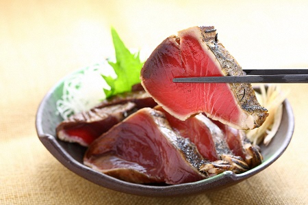 FN-3 明神水産 わら焼き 戻り かつお の 塩 たたき 2.4kg(8～12節) セット ［1149］